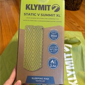 Klymit Static V Summit XL Sleeping Pad - Olive Green